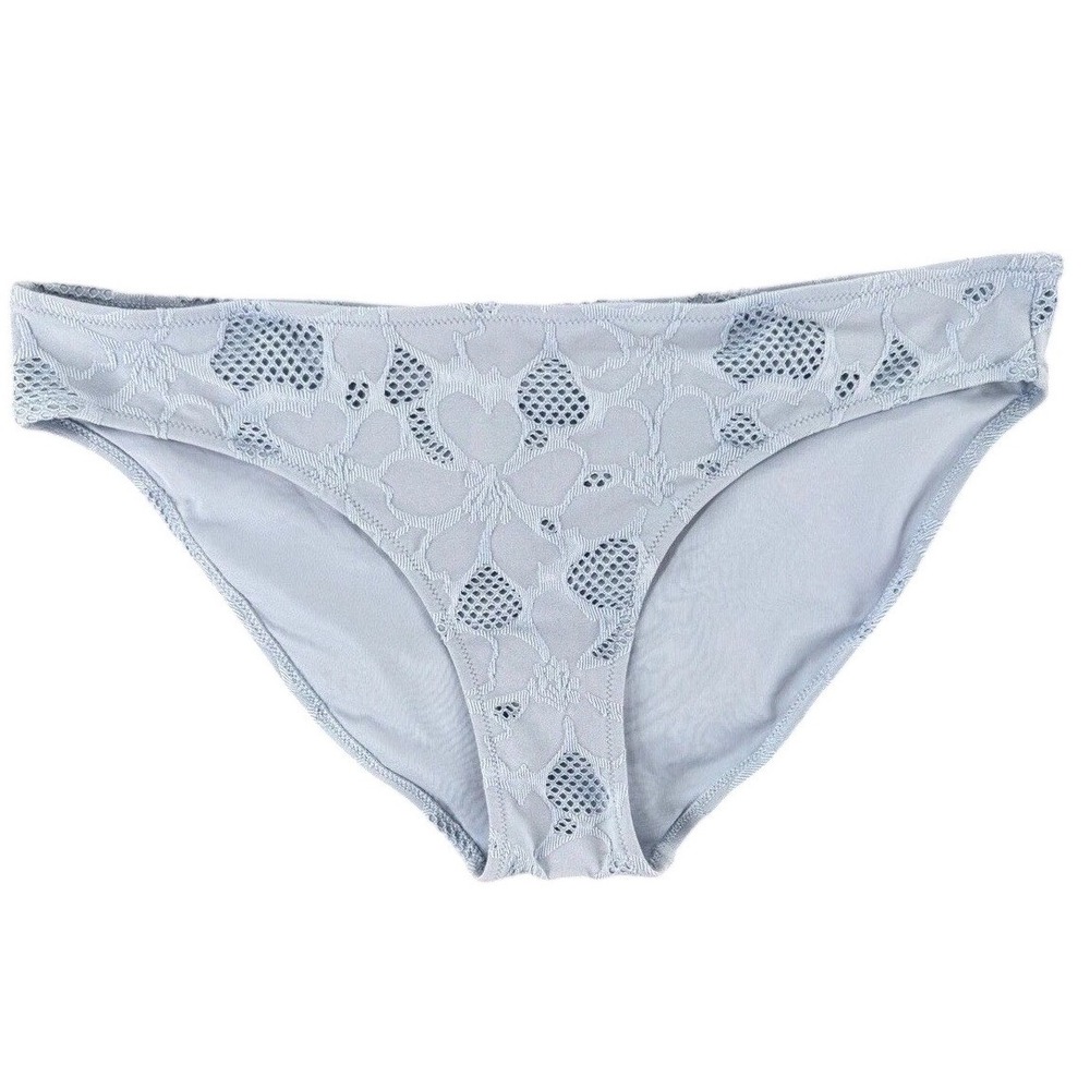 Aerie Bikini Swim Bottom Womens XL Light Blue Eyelet Floral‎ Coquette Pastel